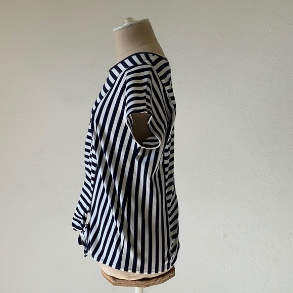 NWOT CUMAR Italy striped tie top - Picture 2 of 4